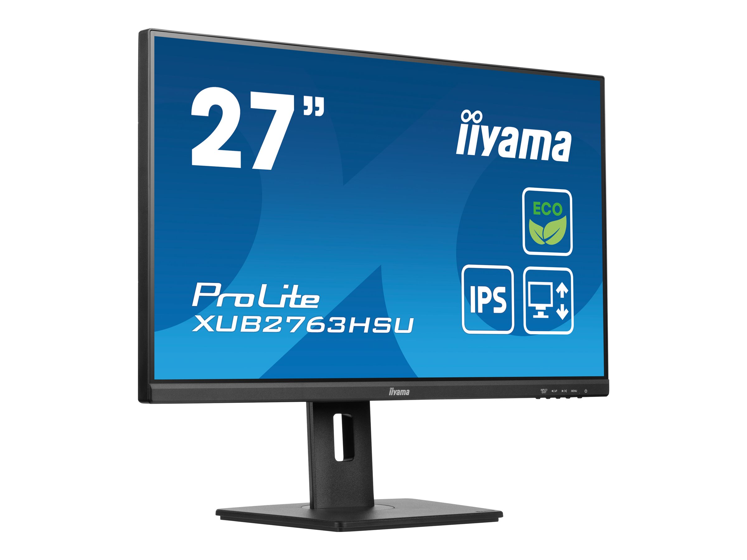 IIYAMA XUB2763HSU-B1 68,58cm 27Zoll ETE IPS FHD 100Hz 250cd/m2 3ms GTG Speakers HDMI DP USB 2x3.2 FreeSync FreeSync