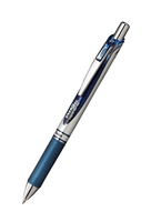 Pentel EnerGel BL77 Gelschreiber schwarz-blau/silber 0,35 mm, Schreibfarbe: blau, 1 St.