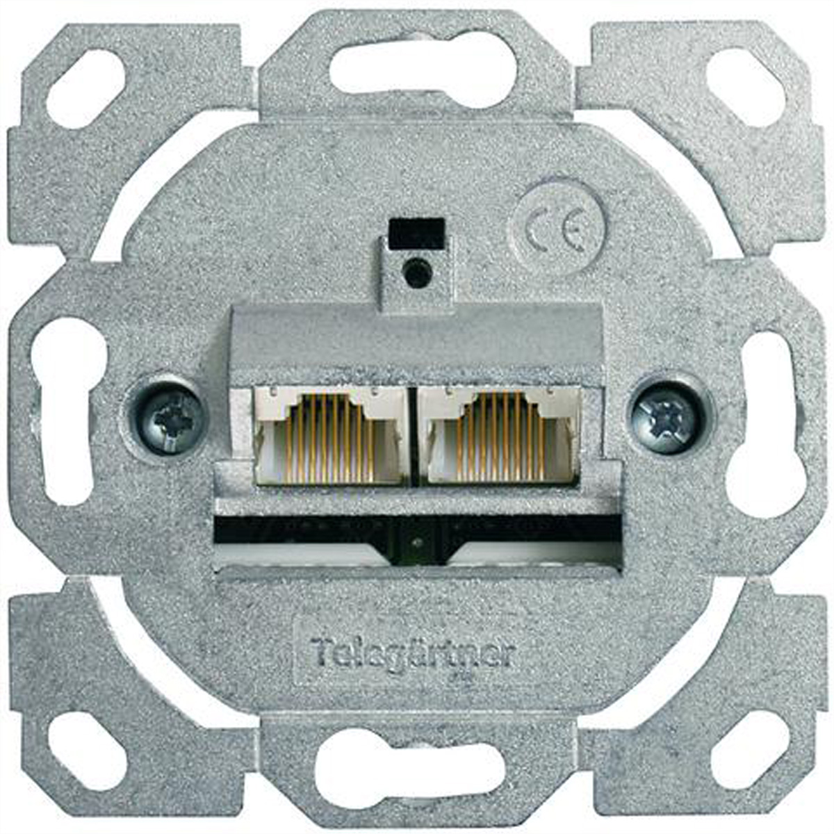 TGT Datendose Cat6A ISO AMJ45 8/8 UP/0 2xRJ45 o. Zentralplatte