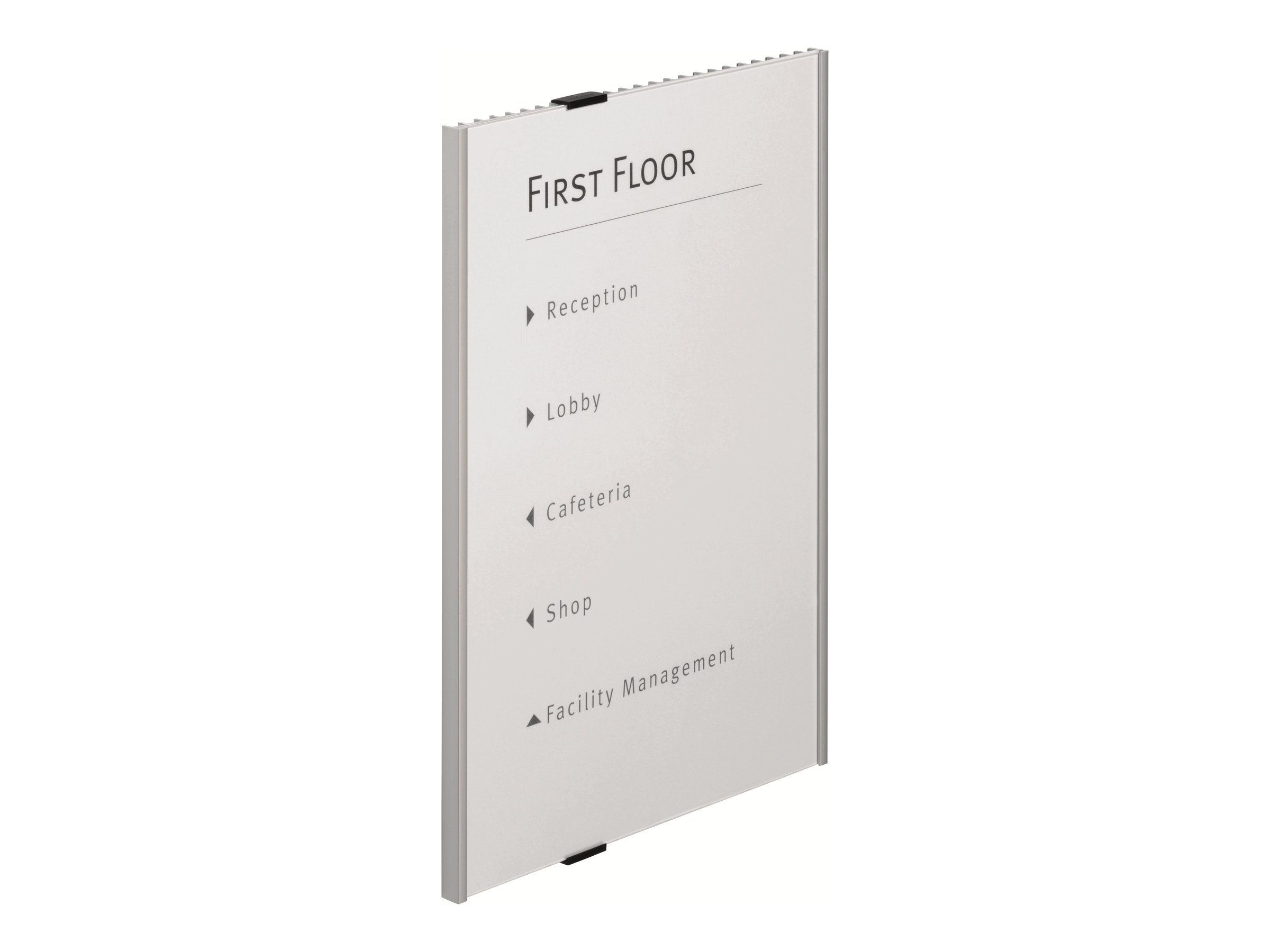 Durable Info Sign Metall Silber DIN A3