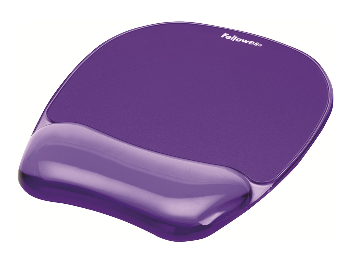 Fellowes Mousepad mit Handgelenkauflage Crystals Gel violett