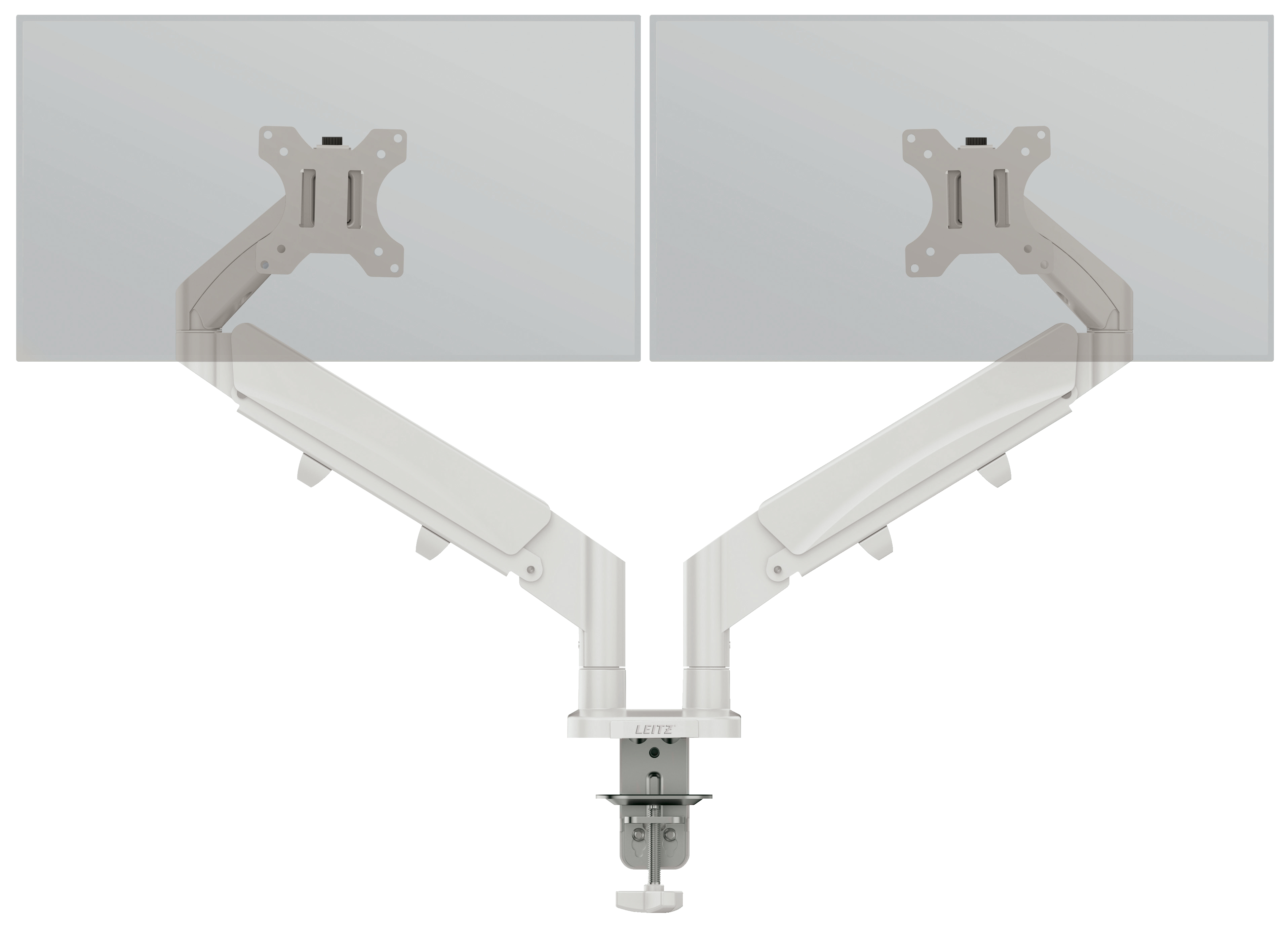 Esselte Leitz Monitor-Halterung Ergo 65370085 2 Monitore lichtgrau
