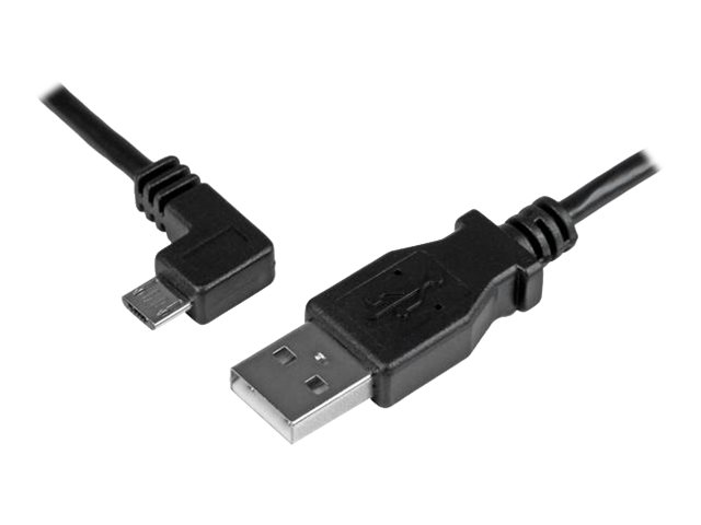 StarTech.com Micro USB Lade/Sync-Kabel - St/St - Micro USB linksgewinkelt - 1m - USB auf Micro USB Ladekabel - USB-Kabel - 1 m