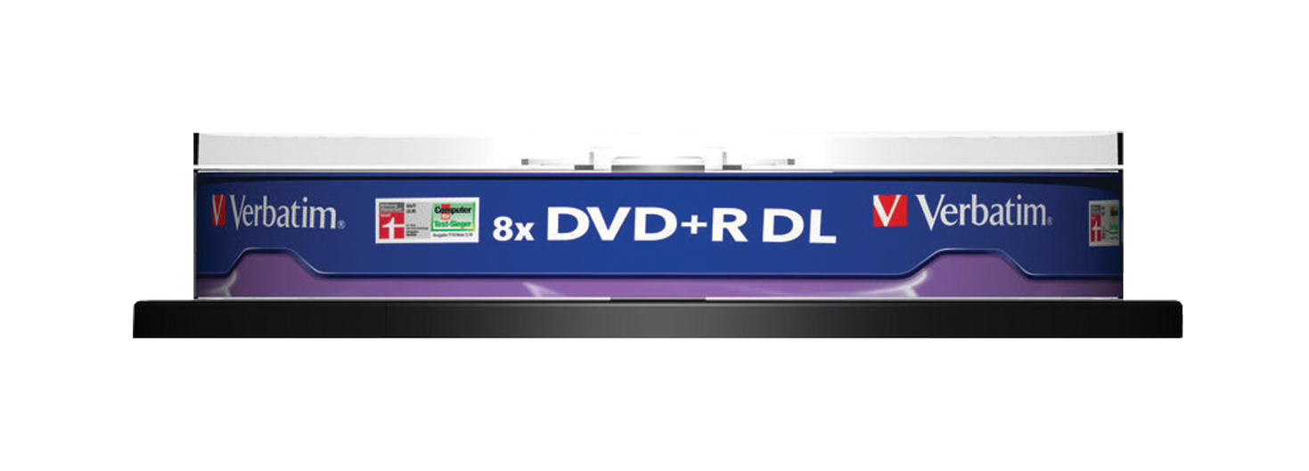 Verbatim DVD+R Rohlinge Double Layer 8.5GB Datenspeicher (10er Pack)