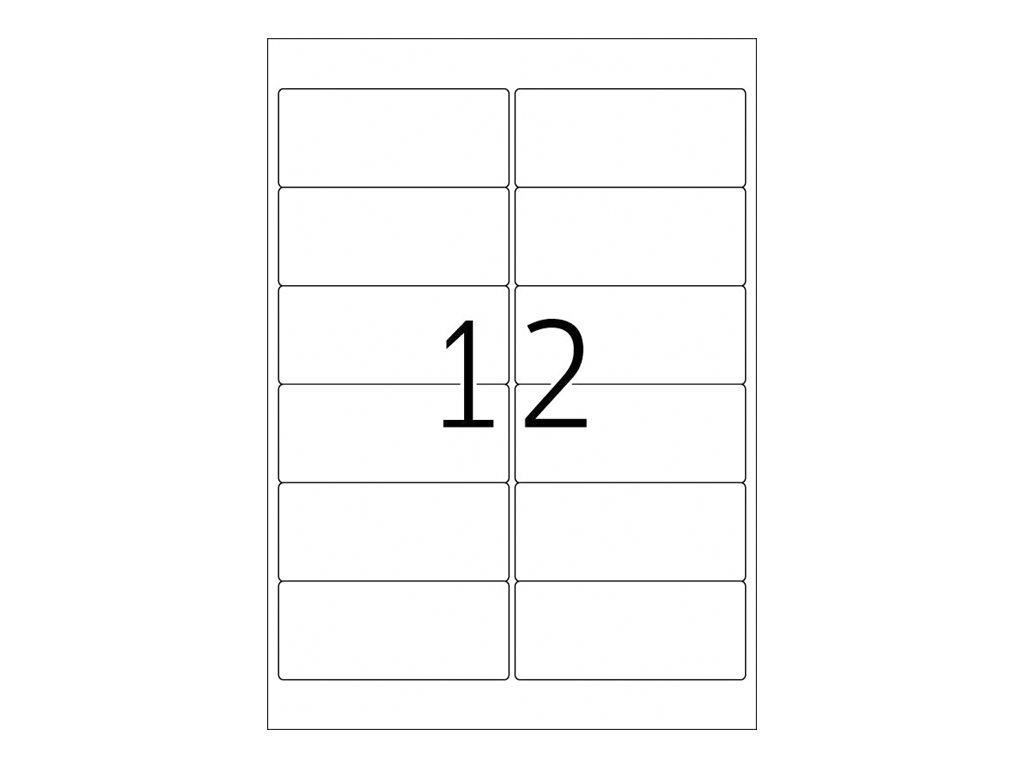 120 HERMA Folien-Kraftklebe-Etiketten 9533 weiss 99,1 x 42,3 mm