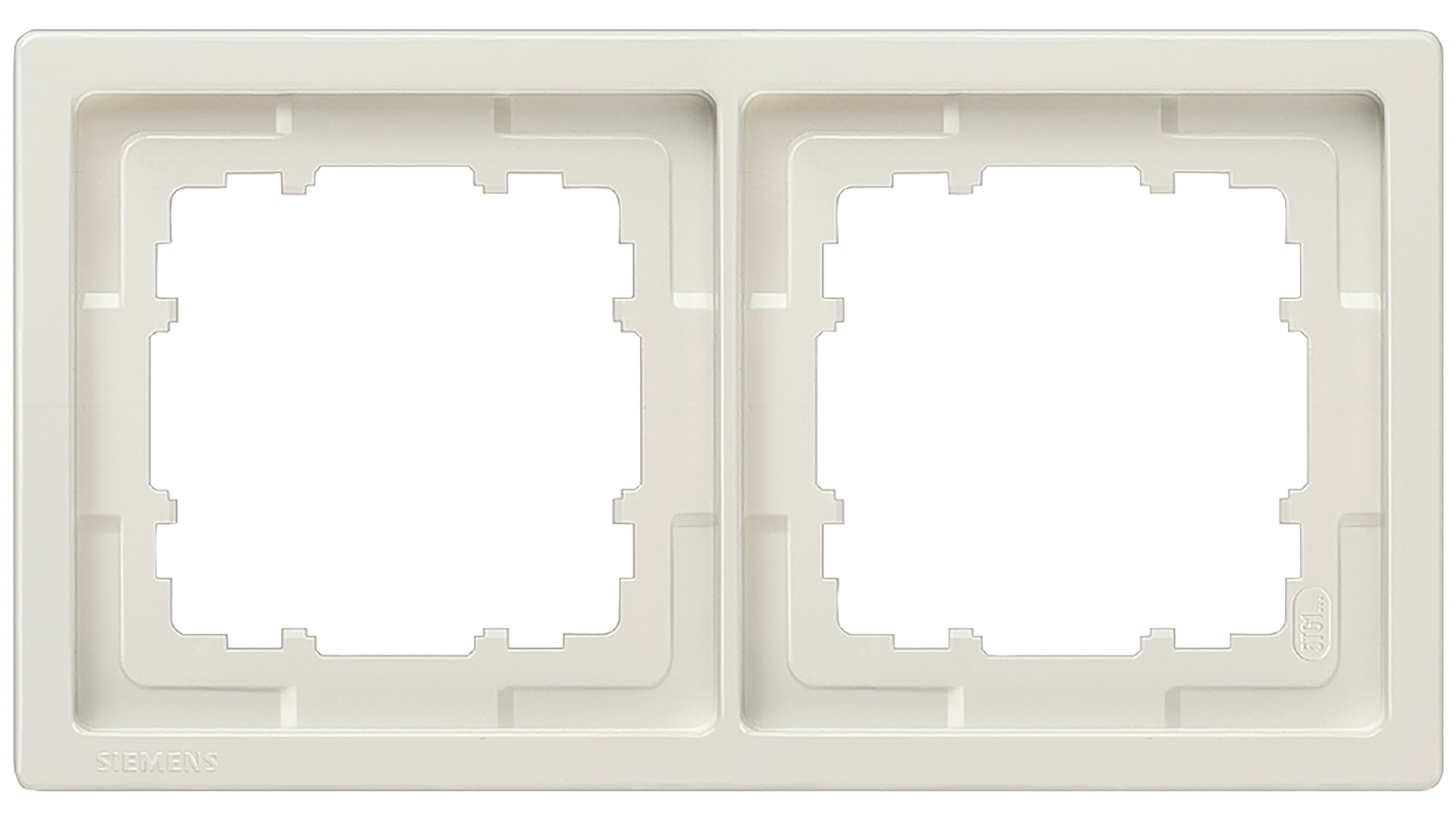 Siemens Rahmen 5TG1322-1 2fach 82x82mm platin-metallic