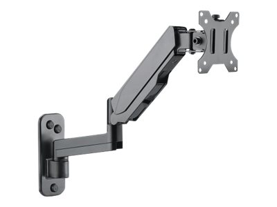 MANHATTAN Wandhalterung mit Gasdruckfeder und Kugelgelenk am Halterungsarm fuer Monitore von 48,18-81,28cm 17Z - 32Z und bis 8kg