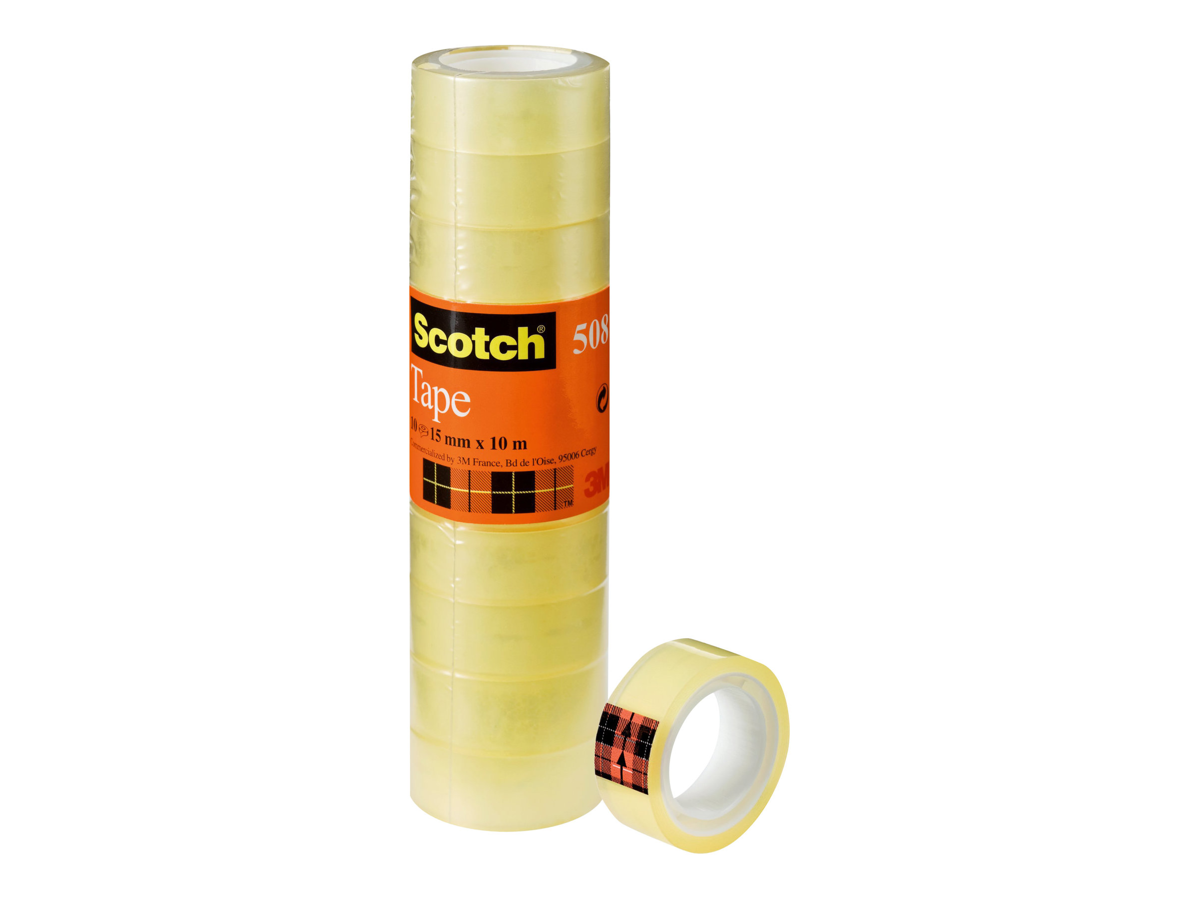 Scotch 508 Klebefilm transparent 15,0 mm x 10,0 m 10 Rollen Scotch 508 Klebefilm transparent 15,0 mm x 10,0 m 10 Rollen
