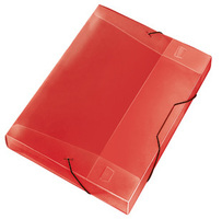 VELOFLEX Heftbox Crystal 3,0 cm transparent rot VELOFLEX Heftbox Crystal 3,0 cm transparent rot