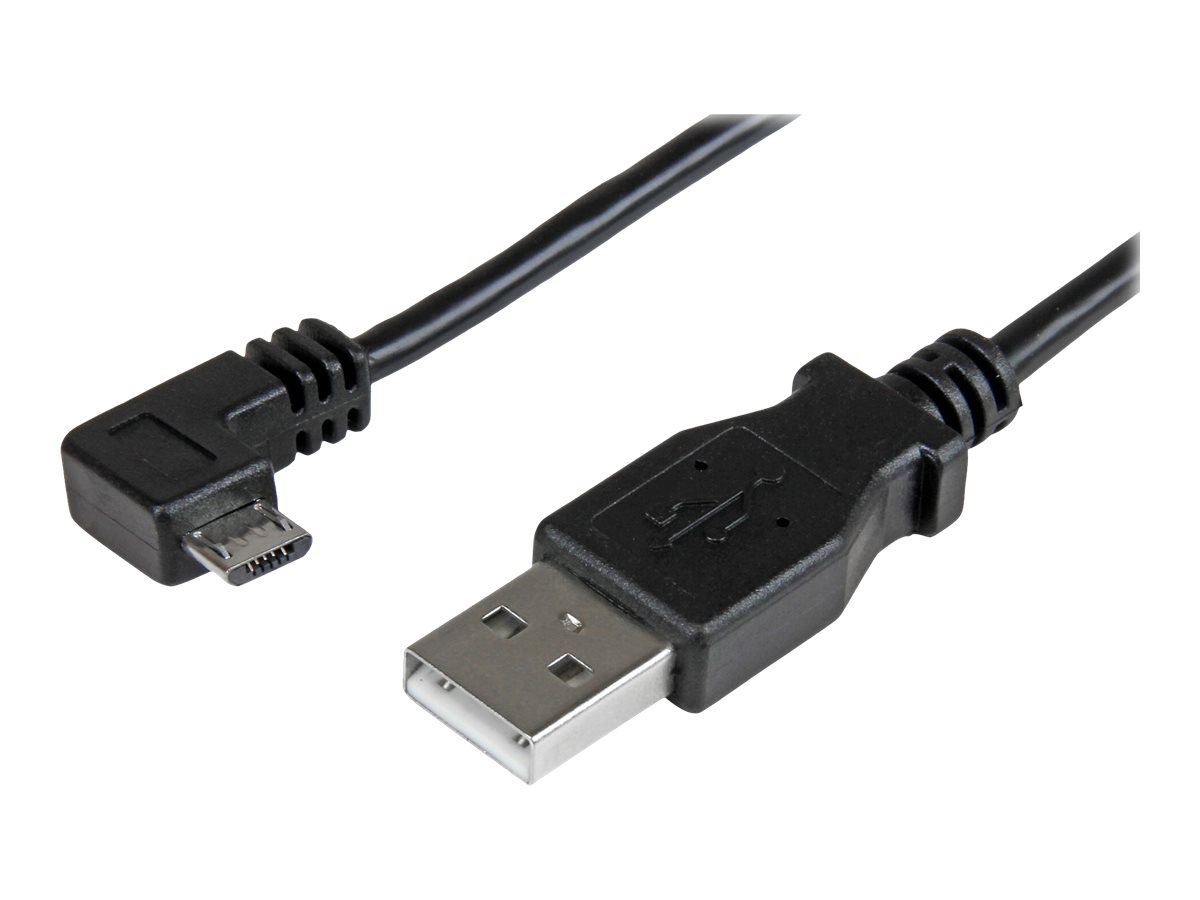 STARTECH.COM Micro-USB Charge-and-Sync Cable M/M - Right-Angle Micro-USB - 30/24 AWG - 1 m 3 ft.