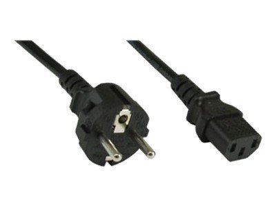 INLINE Netzkabel Schutzkontakt gerade auf Kaltgeraetestecker C13 1,8m schwarz INLINE Netzkabel Schutzkontakt gerade auf Kaltgeraetestecker C13 1,8m schwarz