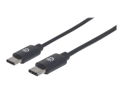 MANHATTAN USB 2.0 Typ C-Kabel 2m schwarz Typ C-Stecker auf Typ C-Stecker 480 Mbit/s MANHATTAN USB 2.0 Typ C-Kabel 2m schwarz Typ C-Stecker auf Typ C-Stecker 480 Mbit/s