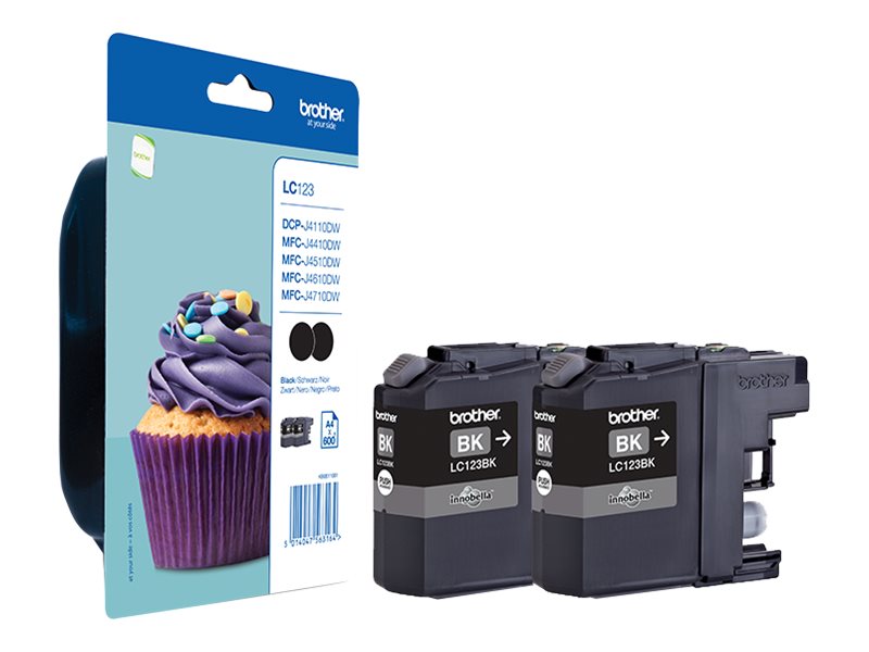 brother LC-123BK  schwarz Druckerpatronen, 2er-Set