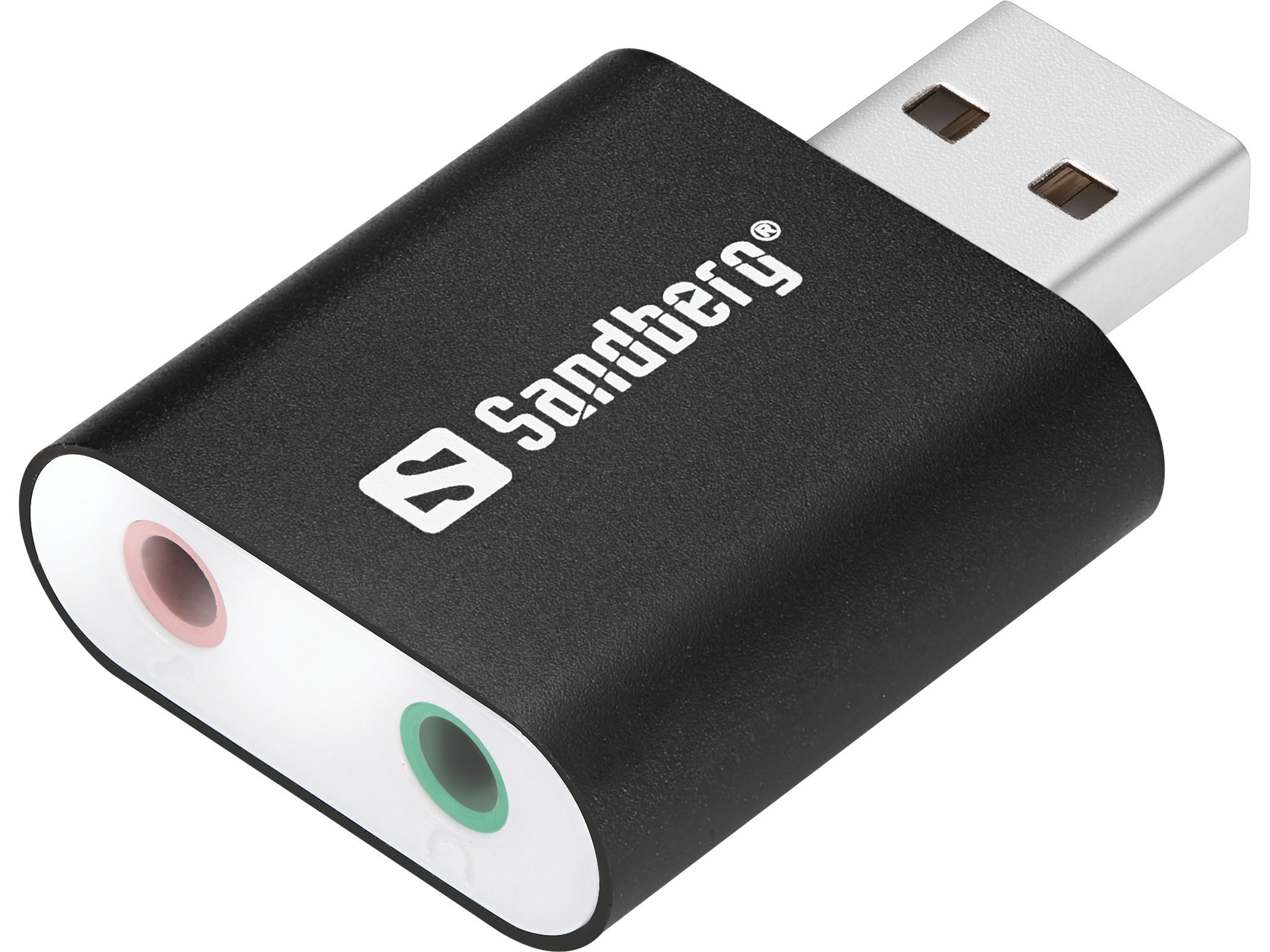 SANDBERG USB to Sound Link Externe USBSoundkarte mit Anschluessen fuer Lautsprecher und Mikrofon