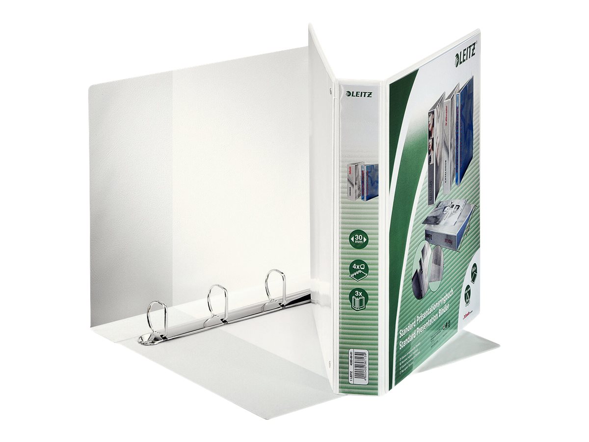 6 LEITZ Praesentationsringbuecher 4-Ringe weiss 5,0 cm DIN A4 6 LEITZ Praesentationsringbuecher 4-Ringe weiss 5,0 cm DIN A4