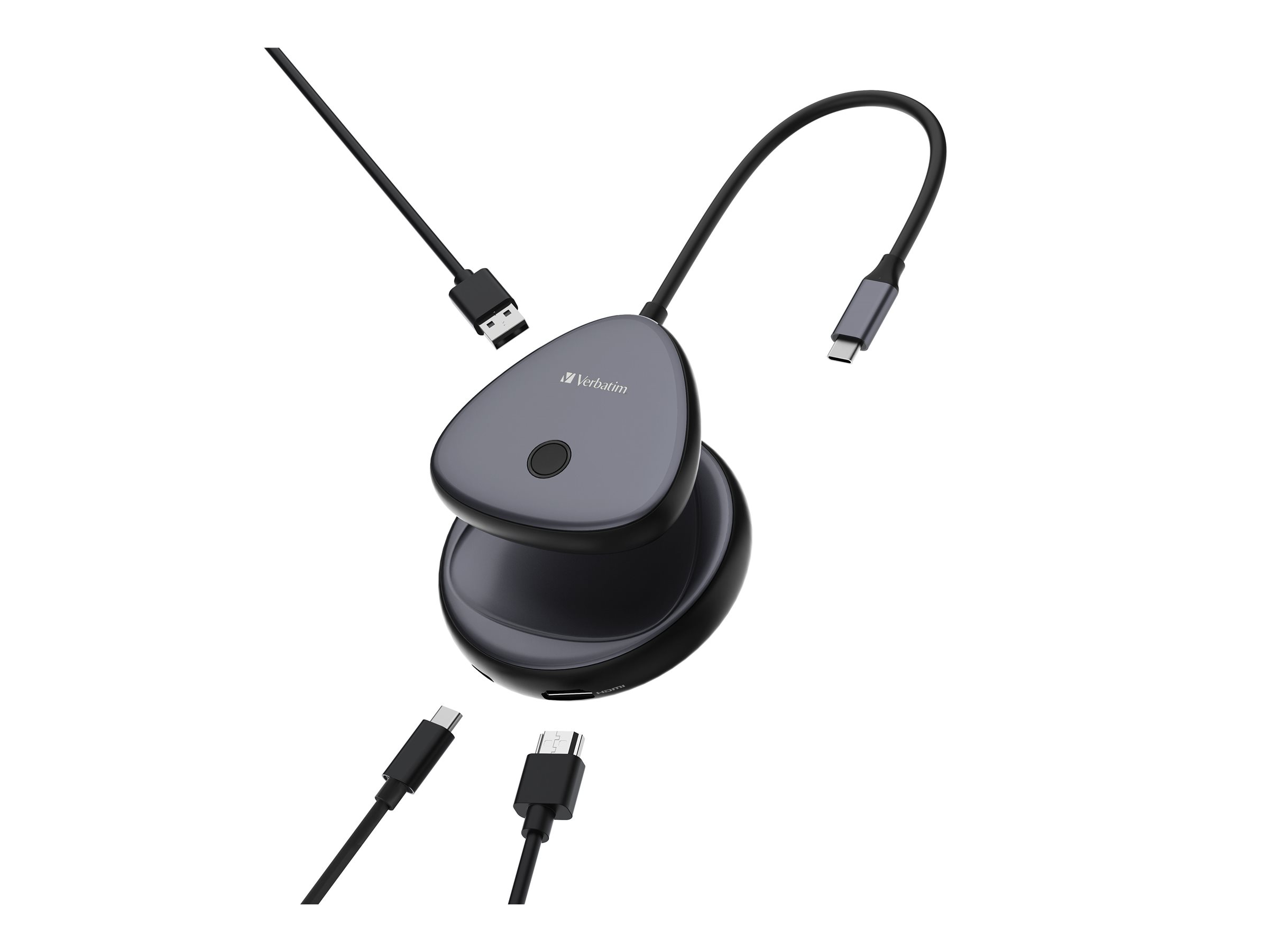 Verbatim USB-C-Wireless-Display-Adapter 4K mit Hub WDA-02