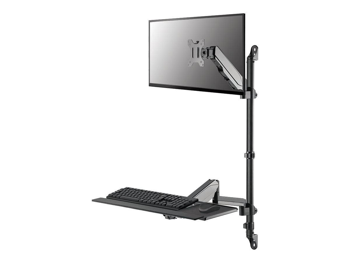 NEOMOUNTS wall mounted sit-stand workstation Screen Keyboard & Mouse NEOMOUNTS wall mounted sit-stand workstation Screen Keyboard & Mouse