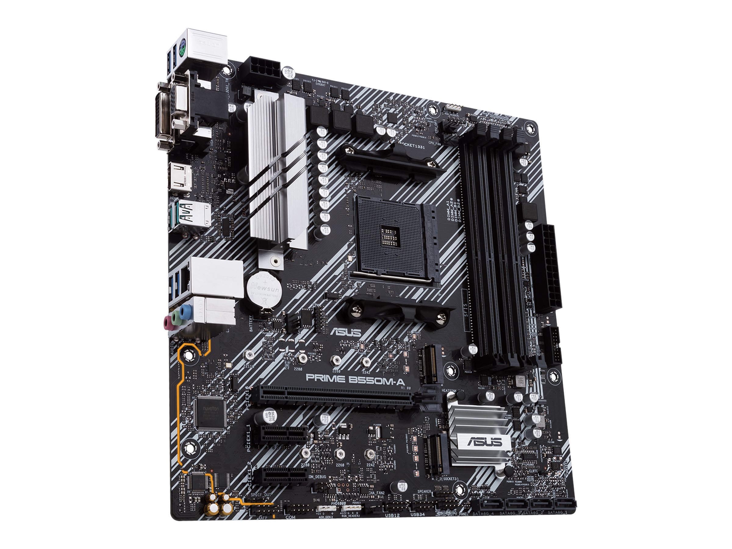 ASUS PRIME B550M-A mATX MB dual M.2 PCIe 4.0 1Gb Ethernet HDMI/D-Sub/DVI SATA 6Gbps USB3.2 Gen 2 Type-A ASUS PRIME B550M-A mATX MB dual M.2 PCIe 4.0 1Gb Ethernet HDMI/D-Sub/DVI SATA 6Gbps USB3.2 Gen 2 Type-A