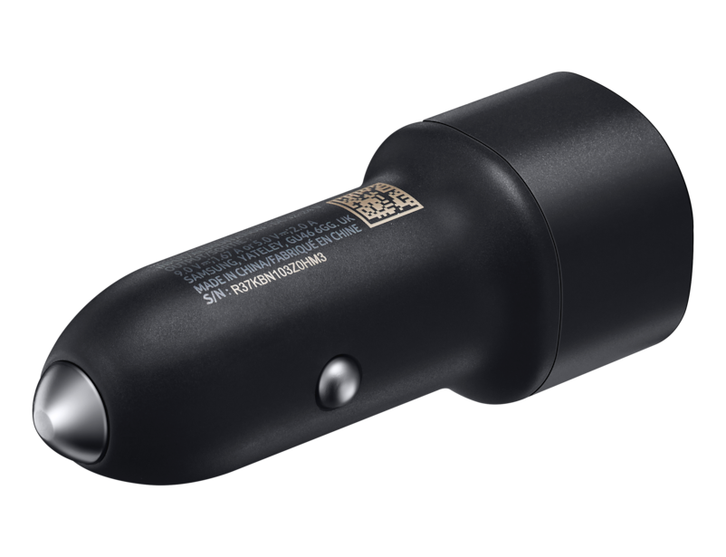 Samsung EPL1100NB Schnellladegeraet mit 2 USB A Anschluessen Schwarz Bulk