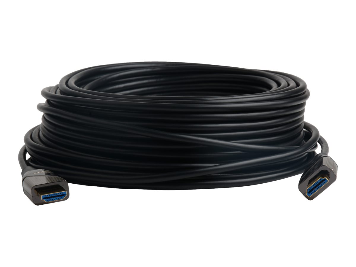 TECHLY HDMI 4K 60Hz AOC LWL Kabel 2xHDMI Stecker 19polig Laenge 30m Hohe Bestaendigkeit bei EMI und RFI