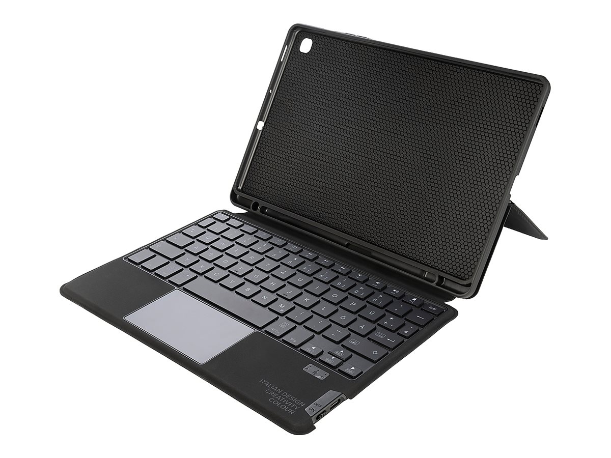 SAMSUNG Tucano Book Cover Keyboard mit Trackpad Galaxy Tab S6 Lite Black