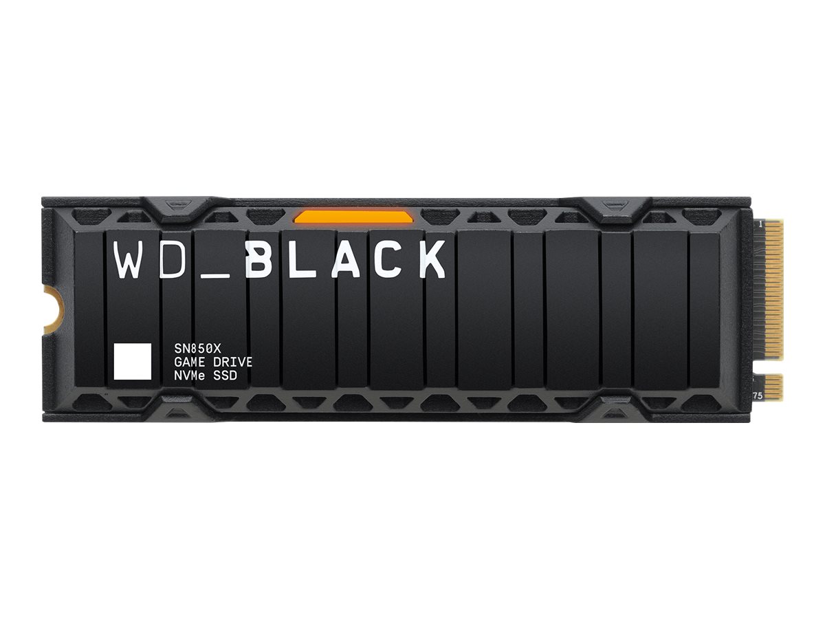 WD Black 1TB SN850X NVMe SSD Supremely Fast PCIe Gen4 x4 M.2 mit Kühlkörper internal single-packed WD Black 1TB SN850X NVMe SSD Supremely Fast PCIe Gen4 x4 M.2 mit Kühlkörper internal single-packed