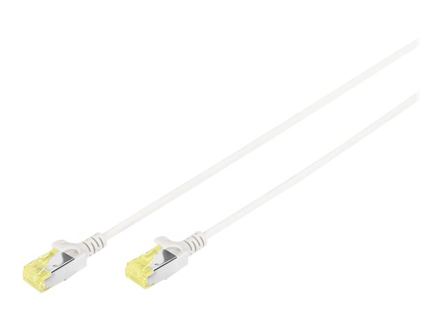 DIGITUS DK-1624-A-100S CAT 6A U-FTP Slim Patchkabel Cu LSZH AWG 28/7 Laenge 10m Farbe grau
