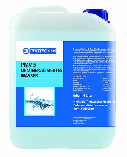 PROTECclass Chemie Demineralisiertes Wasser PDW30 5l
