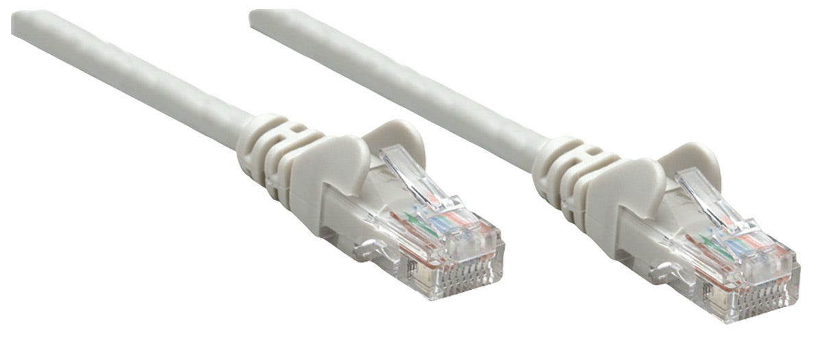 INTELLINET Netzwerkkabel Cat6A SFTP CU LS0H 20m Grau RJ45 Stecker RJ45 Stecker Vergoldete Kontakte