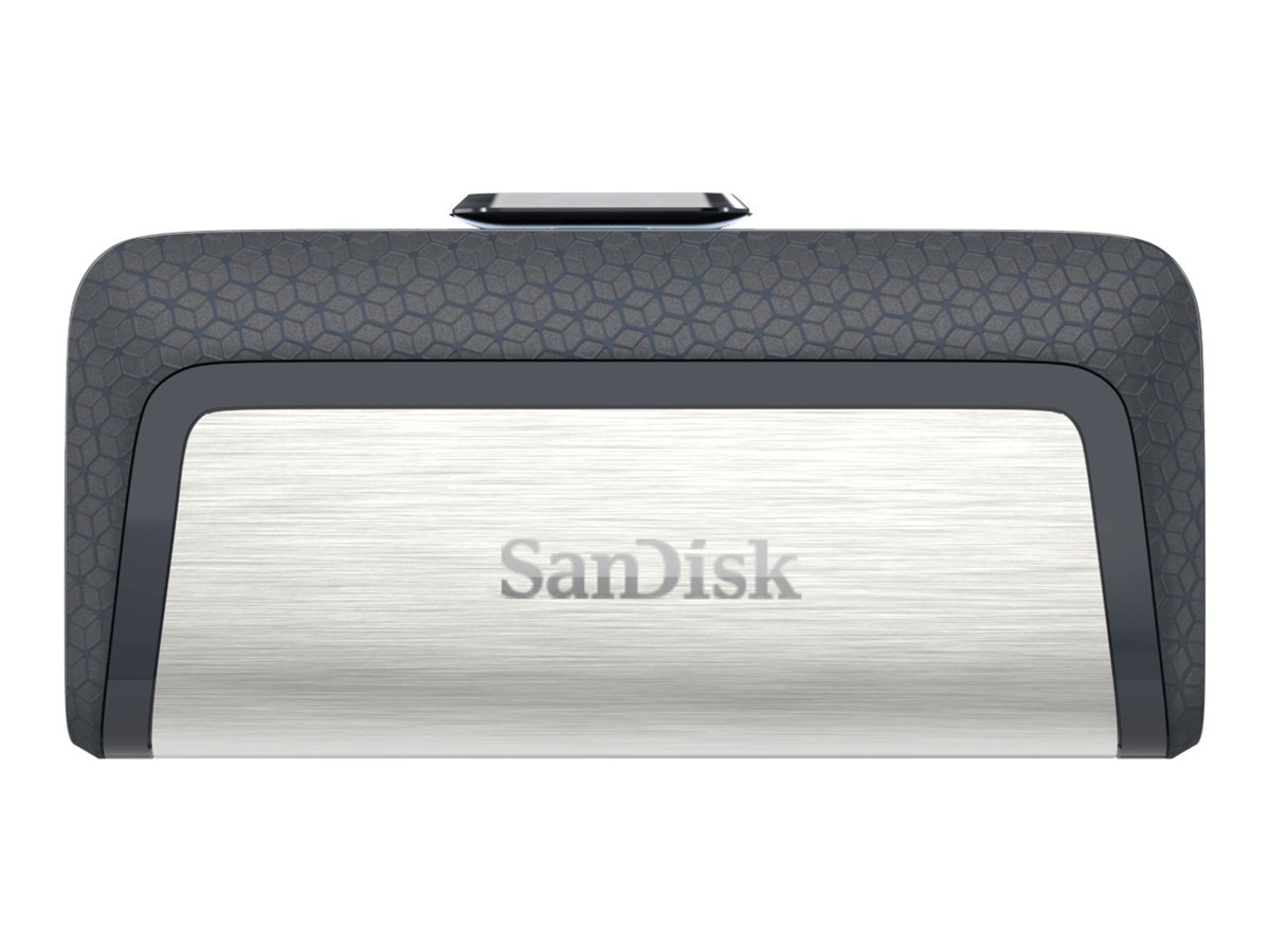 SanDisk USB-Stick Ultra Dual Drive USB Type-C silber, grau 256 GB