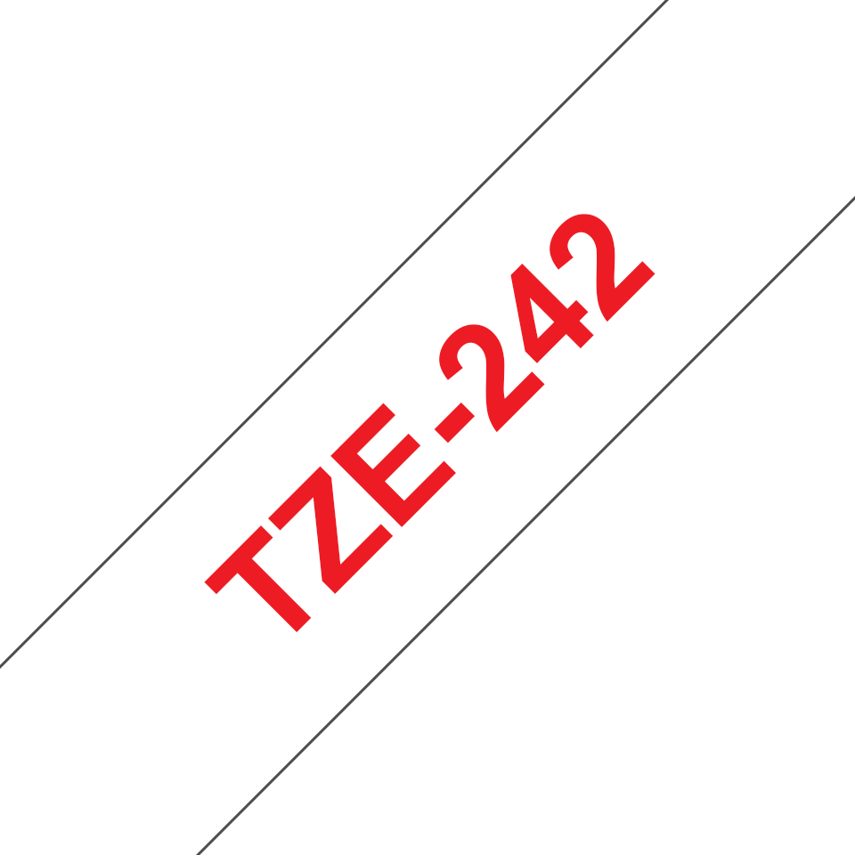 TZE242 BROTHER PT Schriftband 18mm weiss