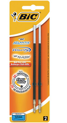 BIC X-Smooth Kugelschreiberminen M blau, 2 St.