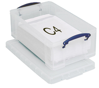 Really Useful Box Aufbewahrungsbox 12,0 l transparent 46,5 x 27,0 x 15,0 cm Really Useful Box Aufbewahrungsbox 12,0 l transparent 46,5 x 27,0 x 15,0 cm