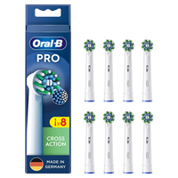 8 OralB PRO Cross Action Zahnbuerstenaufsaetze