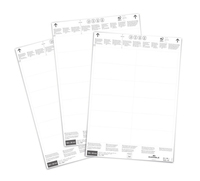 Durable Einsteckschilder Kennzeichnungstaschen 3,8 x 10,0 cm Weiß 240 Stück