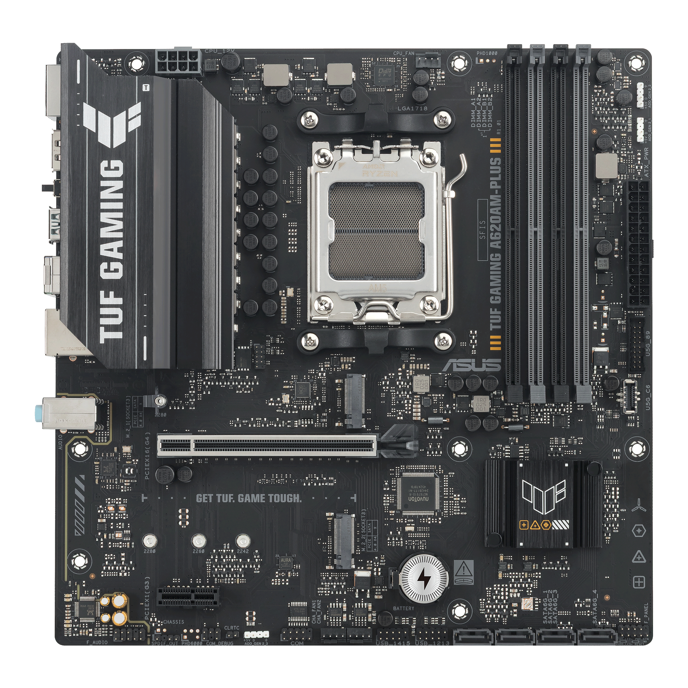 ASUS AMD A620A microATX motherboard 4xDDR5 1xHDMI 21 2xDP 14 2xM2 4xSATA