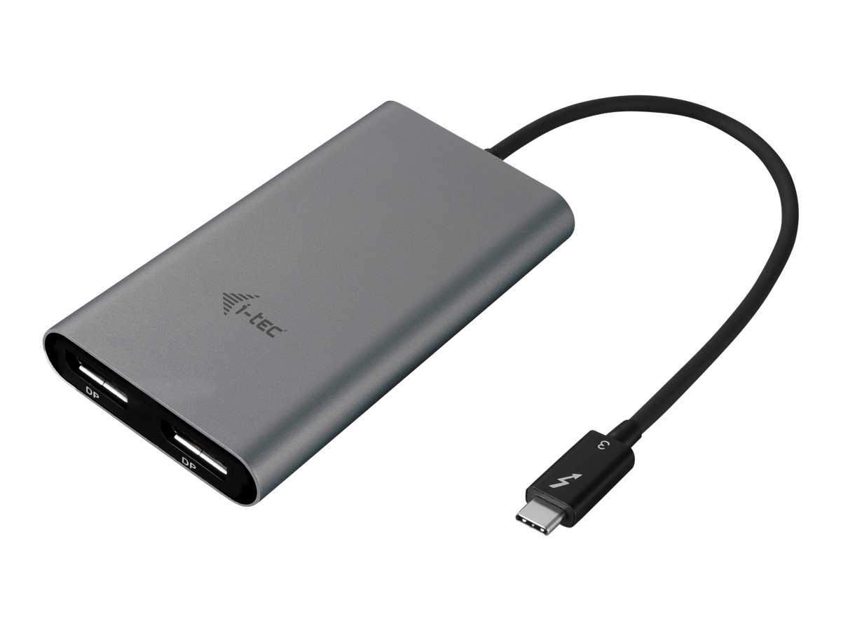 I-TEC THUNDERBOLT3 Dual DP Video Adapter fuer Thunderbolt3 MacOS und Windows unterstuetzt 1x 5K 60Hz Monitor oder 2x 4K 60Hz Monitor I-TEC THUNDERBOLT3 Dual DP Video Adapter fuer Thunderbolt3 MacOS und Windows unterstuetzt 1x 5K 60Hz Monitor oder 2x 4K 60Hz Monitor