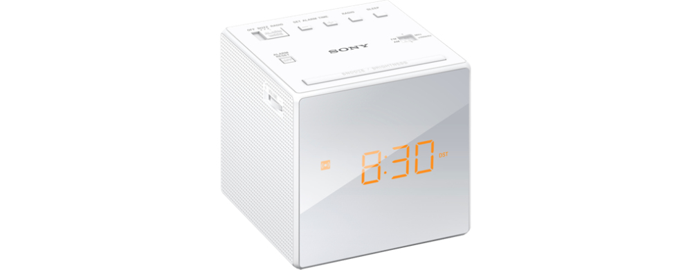 Sony ICFC1W Uhrenradio weiß
