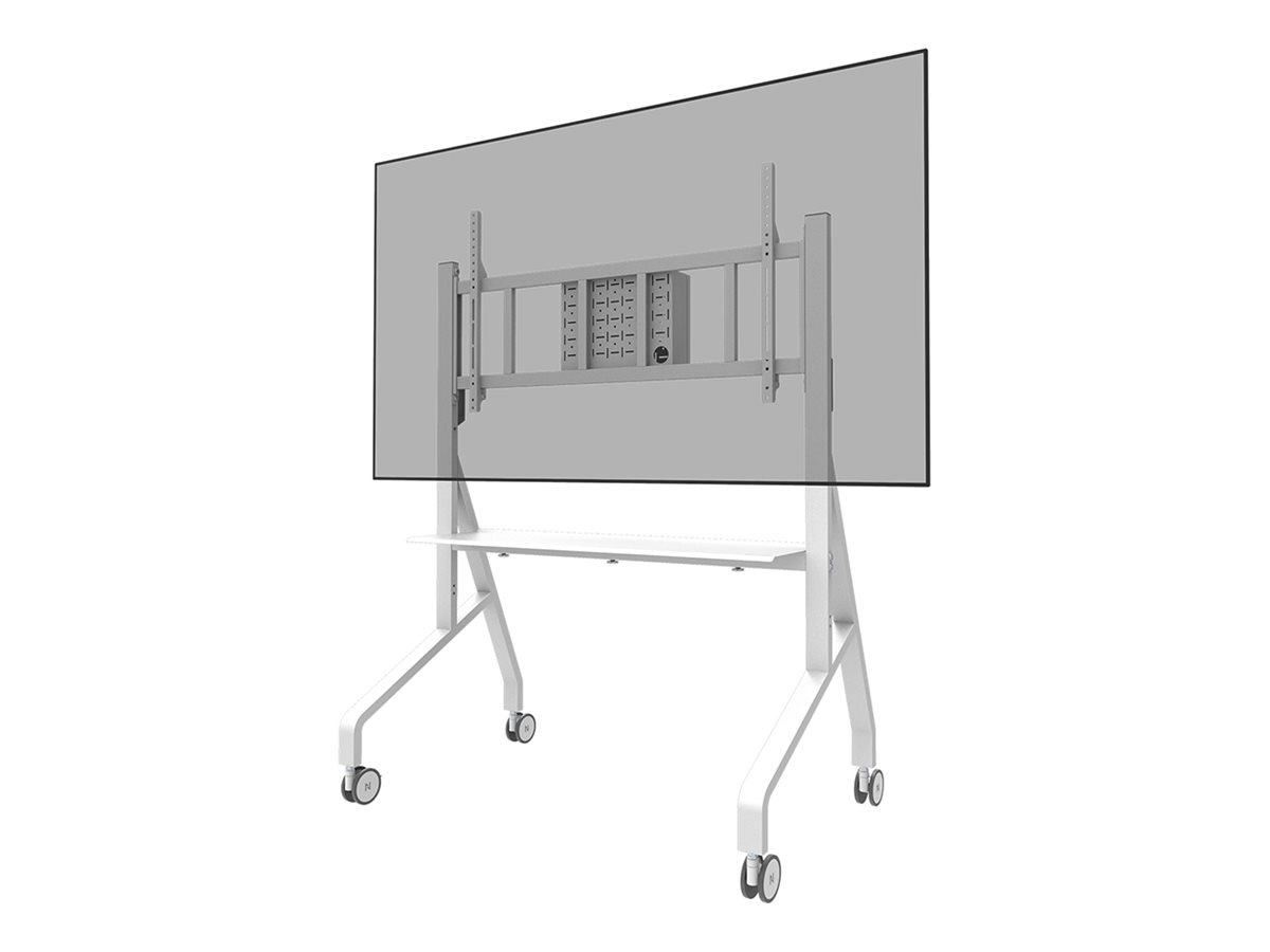 NEOMOUNTS Move Go XL Mobile Floor Stand fast install height adjustable white NEOMOUNTS Move Go XL Mobile Floor Stand fast install height adjustable white
