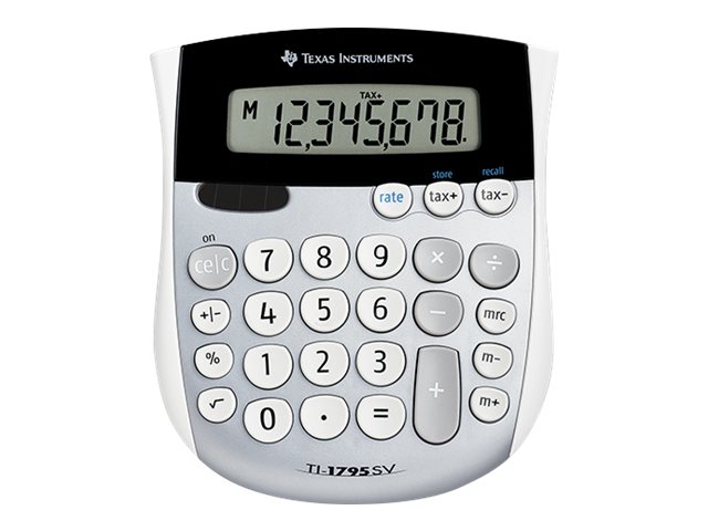 TEXAS INSTRUMENTS TI-1795 SV Taschenrechner silber/schwarz TEXAS INSTRUMENTS TI-1795 SV Taschenrechner silber/schwarz