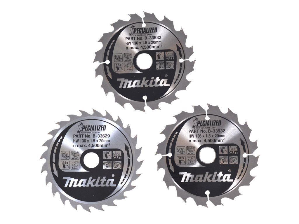makita B-33897 KreissÃ¤geblÃ¤tter-Set 3-teilig