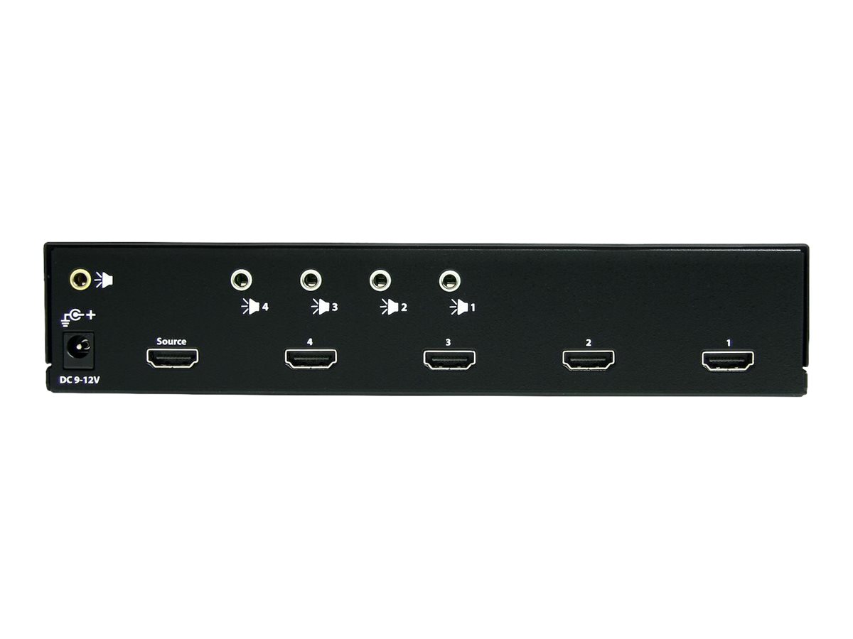 STARTECHCOM 4 Port HighSpeedHDMI Video Splitter mit Audio bis 15m HDTV 1080p 1920x1200 1 x HDMI Buchse 4 x HDMI Buchs