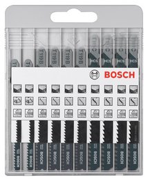 BOSCH Basic for Wood Stichsaegeblaetter-Set 10-teilig BOSCH Basic for Wood Stichsaegeblaetter-Set 10-teilig