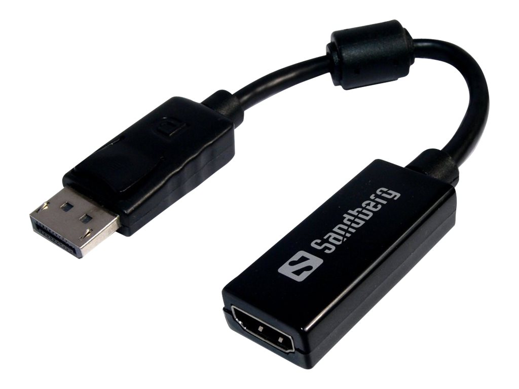 SANDBERG Adapter DisplayPort zu HDMI konvertiert DP - DisplayPort Ausgang zu HDMI Video und Audio