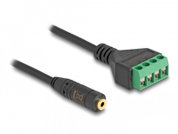 Delock Kabel Klinkenstecker 3,5 mm 4 Pin zu Terminalblock Adapter 20 cm Delock Kabel Klinkenstecker 3,5 mm 4 Pin zu Terminalblock Adapter 20 cm