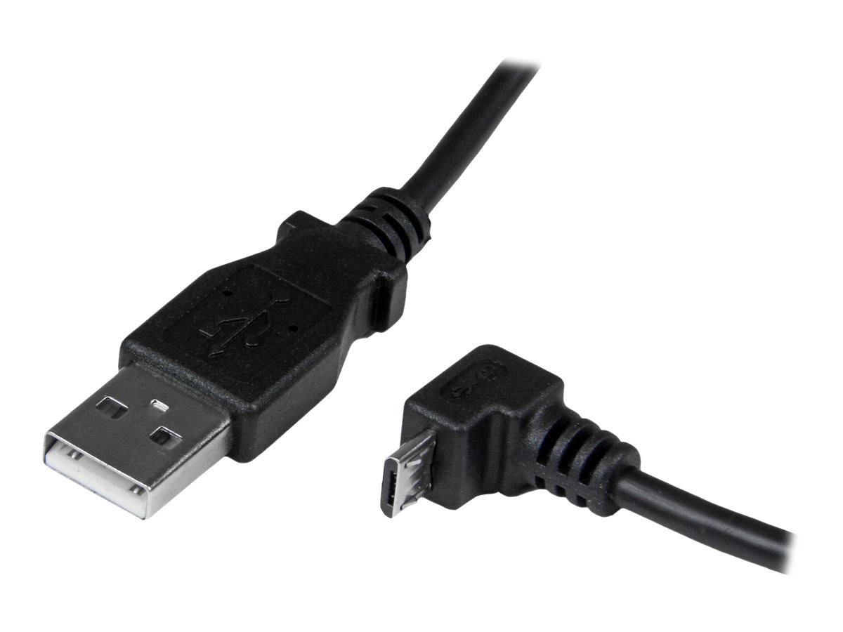 STARTECH.COM 2m Micro USB Cable - A to Down Angle Micro B STARTECH.COM 2m Micro USB Cable - A to Down Angle Micro B