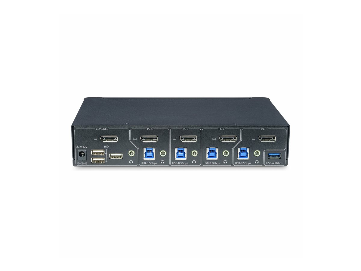 StarTechcom 4Port DisplayPort KVM SwitchUmschalter, 4K60Hz,TAAkonform
