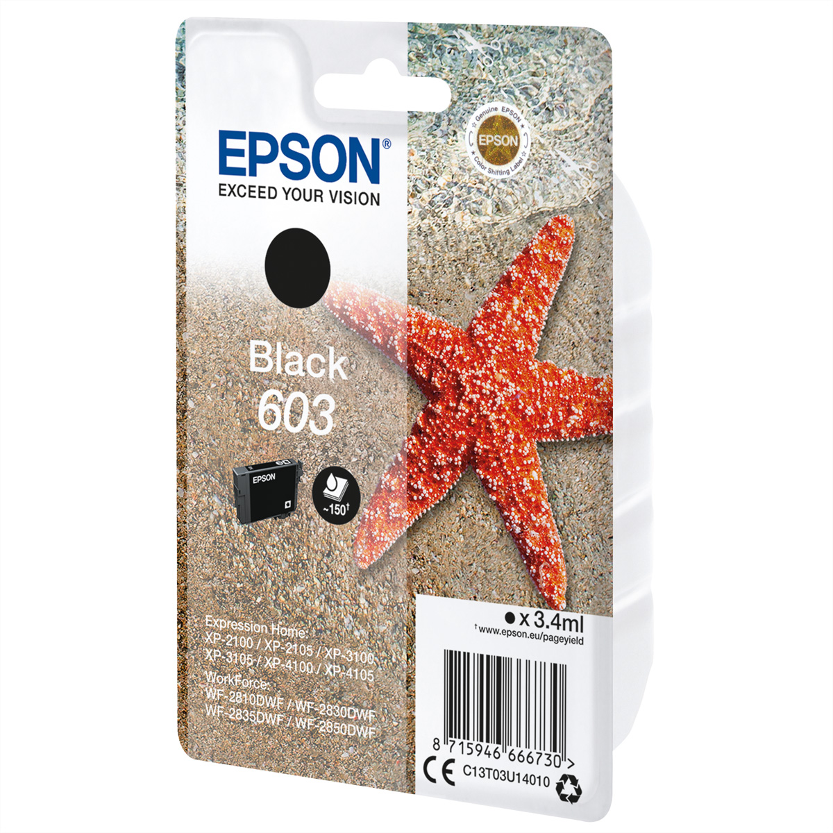 C13T03U14010 EPSON Nr.603 XP Tinte black C13T03U14010 EPSON Nr.603 XP Tinte black