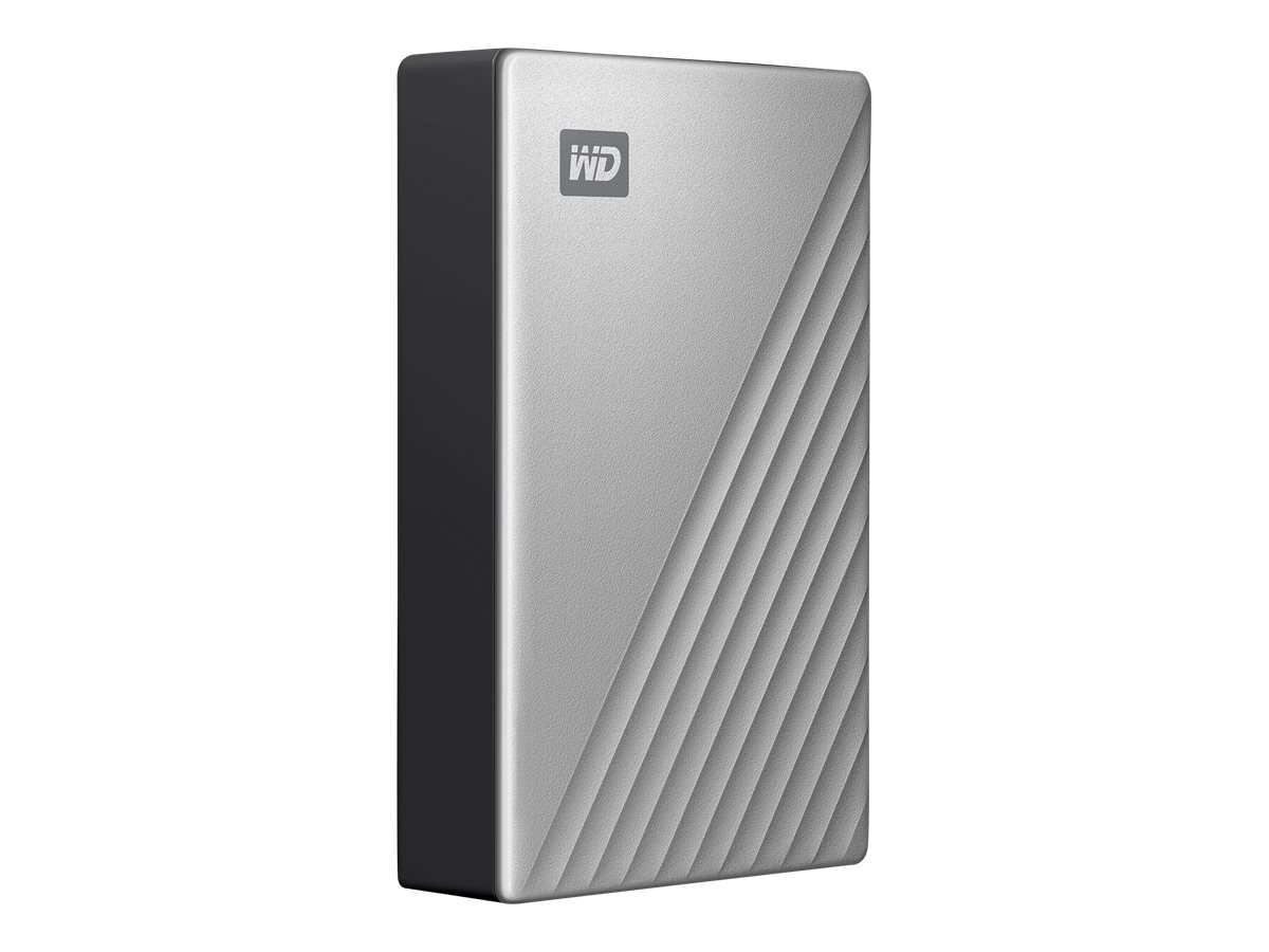 WD My Passport Ultra Mac 5TB Silver USB-C/USB3.0 HDD 6,4cm 2,5Zoll Metal finish RTL portable extern