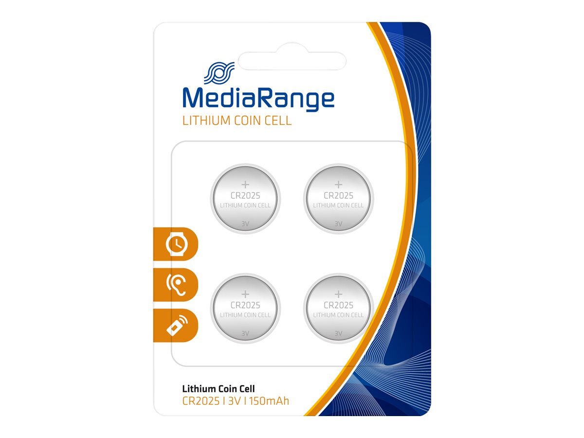 MediaRange Batterie CR2025 Li 150 mAh